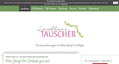 Desktop Screenshot of landhaus-tauscher.de